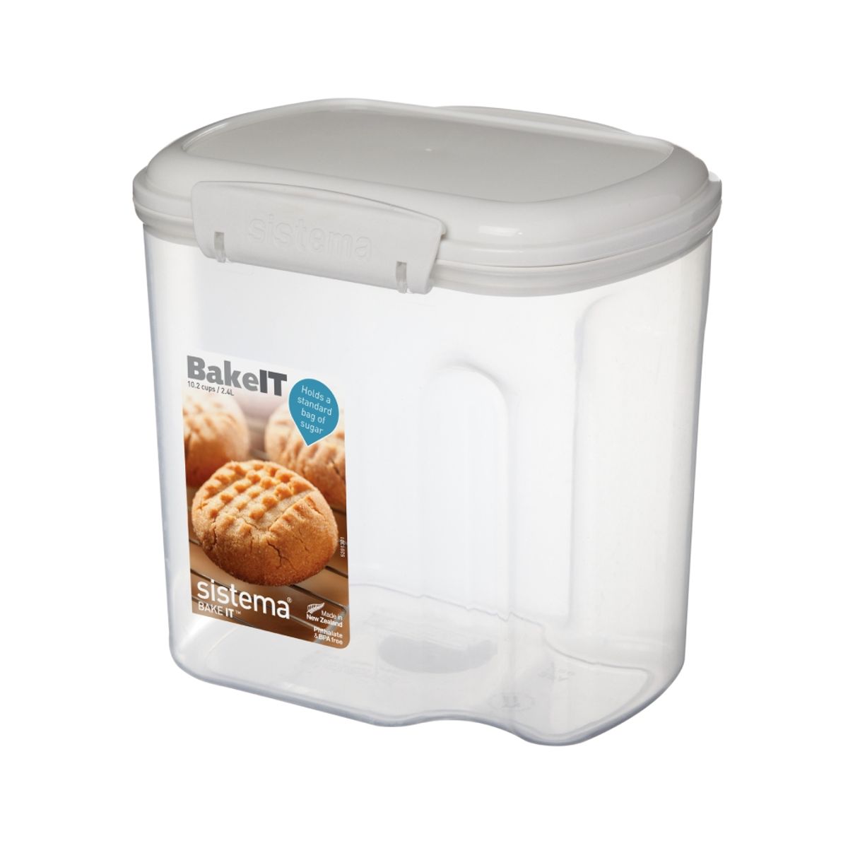 SISTEMA - Contenedor Hermético Sistema Bake It 24L + Taza Medidora