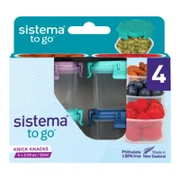 Pack 4 Contenedores Herméticos To Go de 62 ml