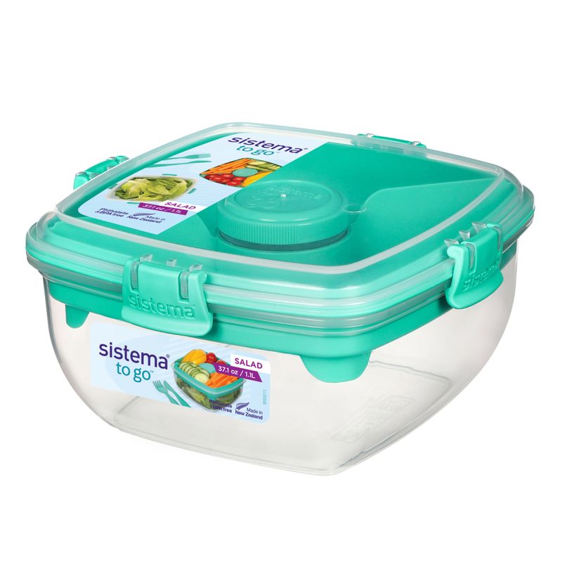 SISTEMA - Contenedor Hermético Para Ensalada Sistema To Go de 1.1 L