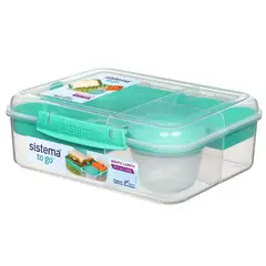 SISTEMA - Contenedor Con Pote Para Yogurt Bento To Go 1.65 L