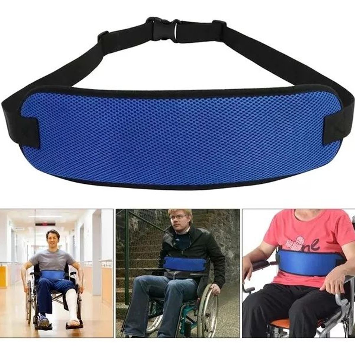 KUANGYE - Cinturón Para Silla De Ruedas Arnés Seguridad Para Hospitales