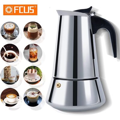 Imagen 2 del producto Cafetera Italiana de Café de Acero Inoxidable con Filtro Permanente