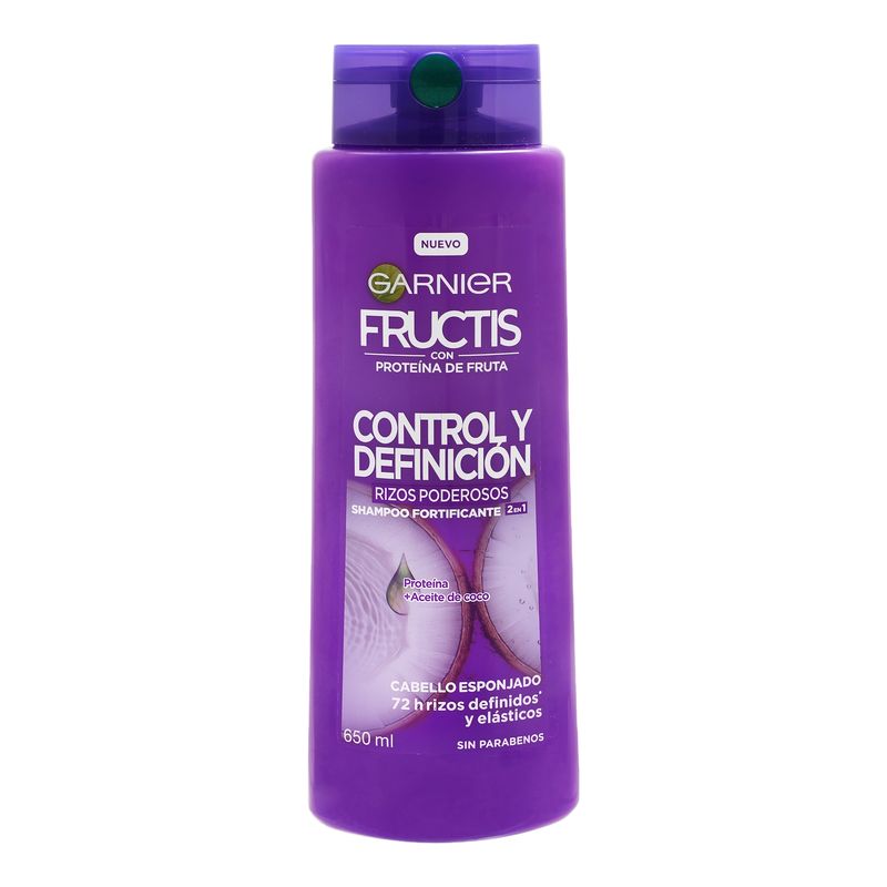 GARNIER - Shampoo fructis rizos poderosos - Fructis -.