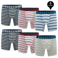GIOVACCHINO - Pack de 6 Boxer Medio Algodon Hombre