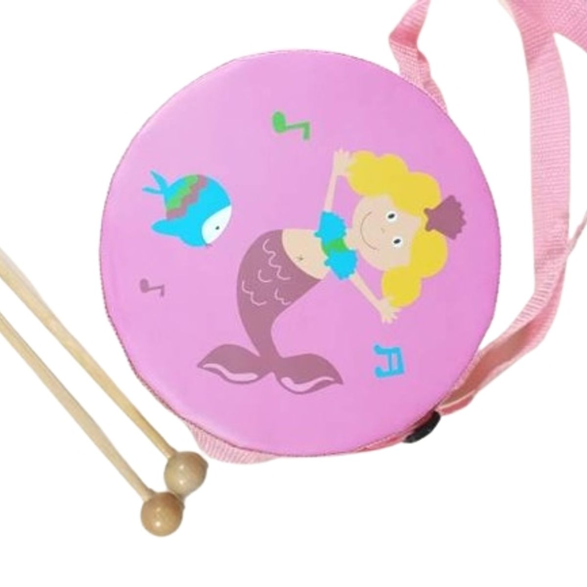 GENERICO - Tambor madera musical para niños