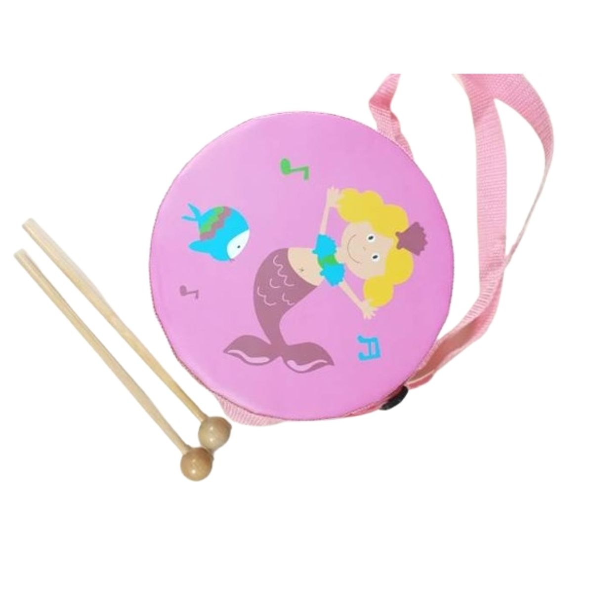 GENERICO - Tambor madera musical para niños