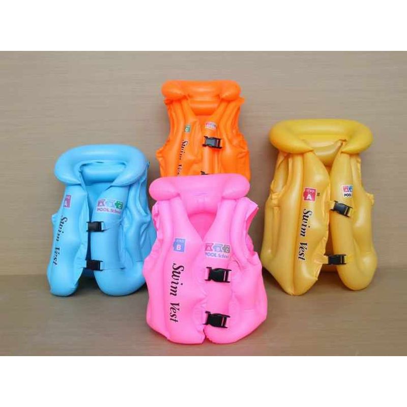 GENERICO - Chaleco inflable  para niños entre 3 y 6 años [ celeste ]
