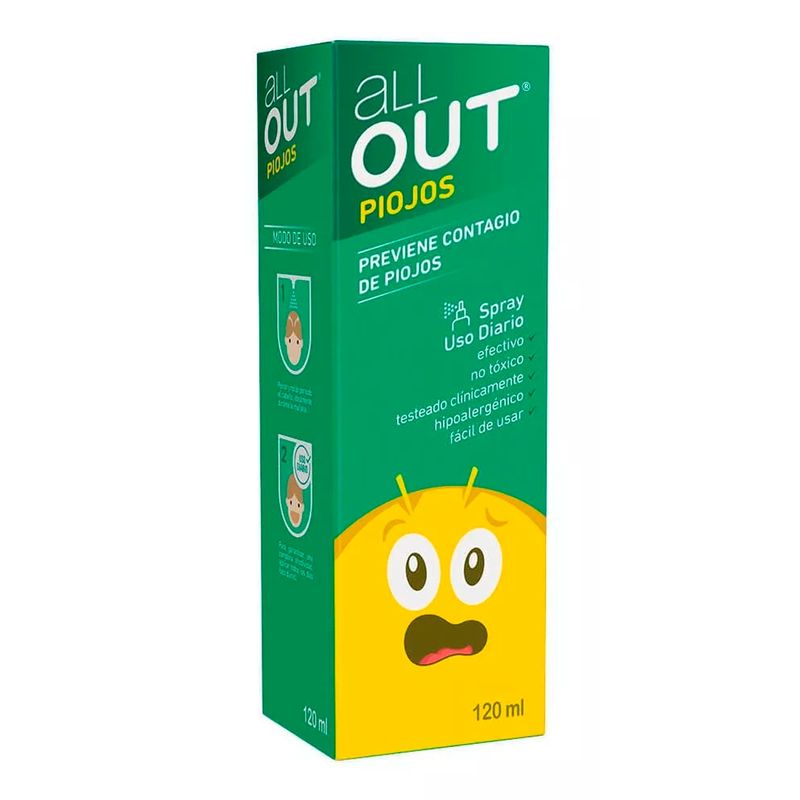 GENERICO - All Out Spray Preventivo Contra Piojos 120 Ml.
