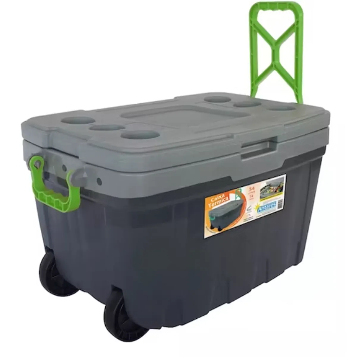 KIDSCOOL - COOLER TÉRMICO 54 L CON RUEDAS / BANDEJAS - 3010604001