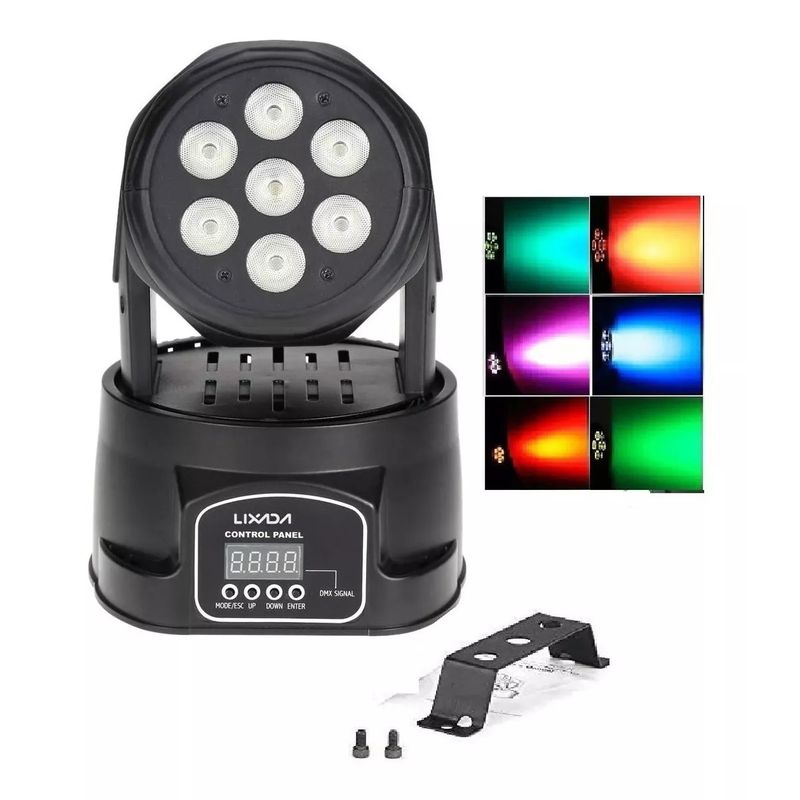 GENERICO - Luces De Escenario Fiesta Dj Dmx Cabeza Movil Rgbw