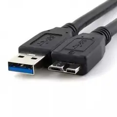 GENERICO - Cable USB 3.0 Macho a Micro Macho 0,5mts para disco duro - Negro