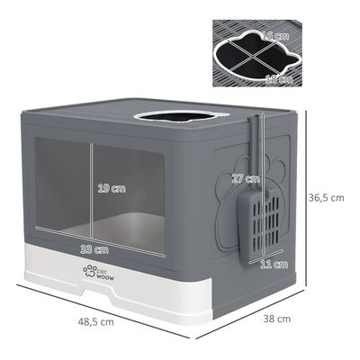 Imagen 2 del producto Arenero Gatos Cuadrado 48x36x38