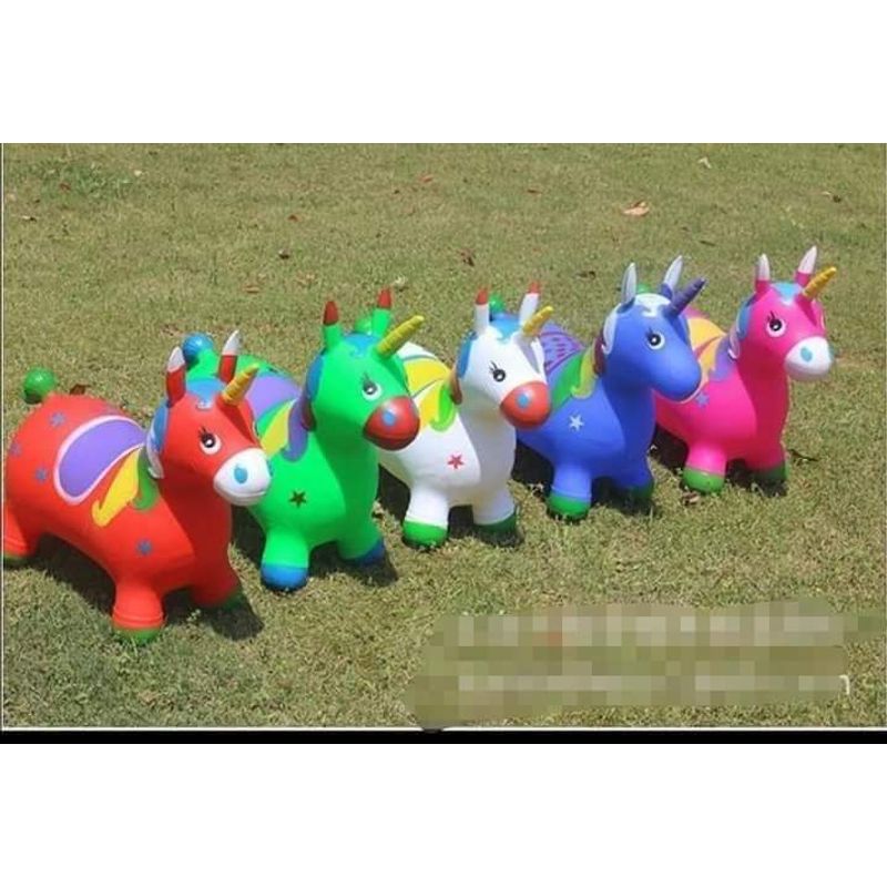 GENERICO - Caballo o pony  saltarin de goma para niños [ rosa ]