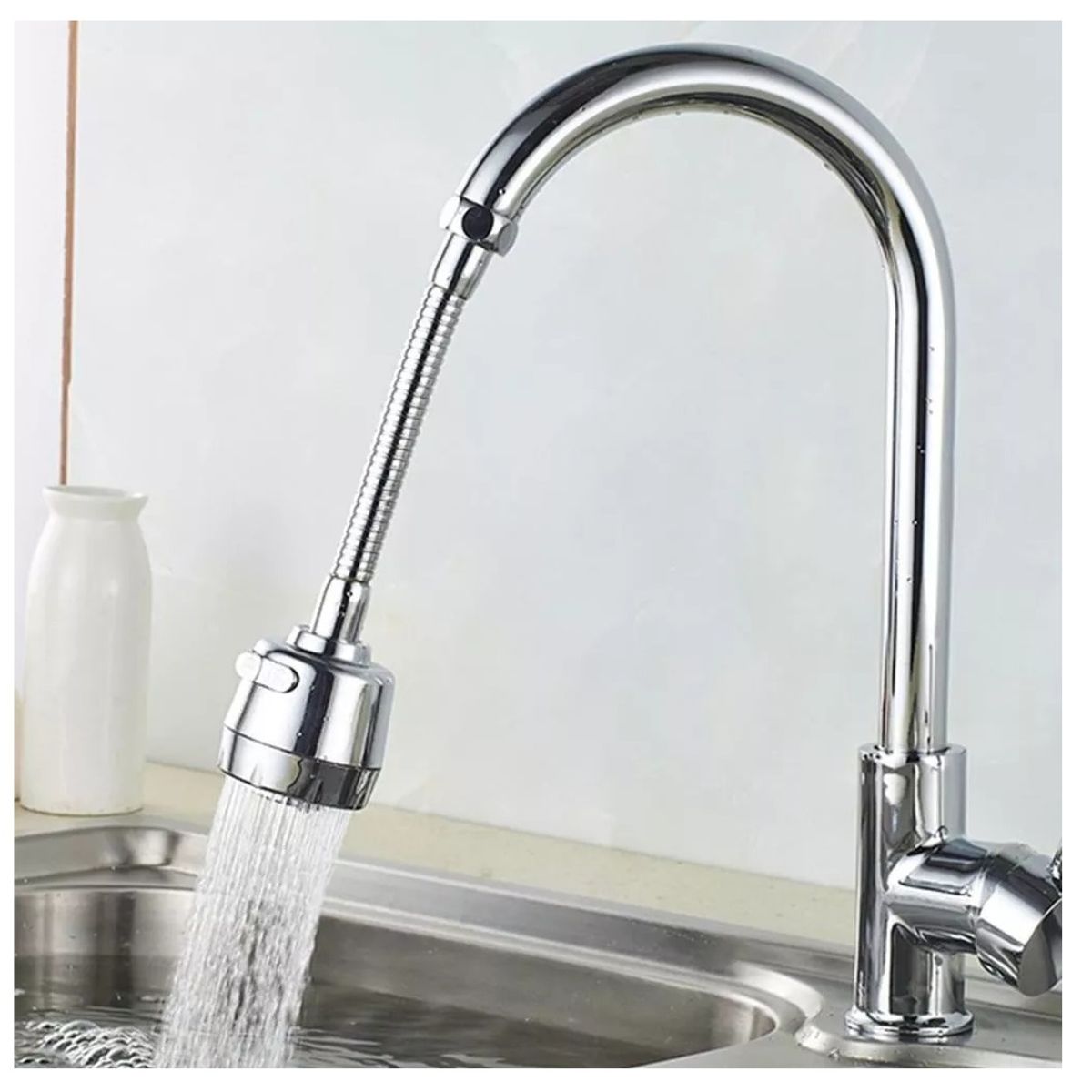 GENERICO - Grifo Lavaplatos Extensor regula Presión Ahorro Agua 360º