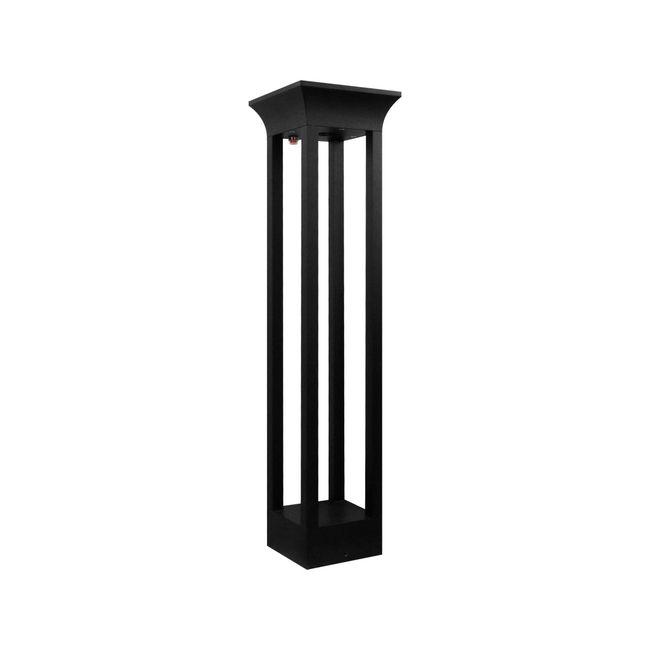 LED STUDIO - BOLLARD SOLAR LED STUDIO 5W LUZ CÁLIDA IP65 NEGRO