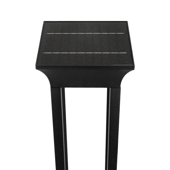 LED STUDIO - BOLLARD SOLAR LED STUDIO 5W LUZ CÁLIDA IP65 NEGRO