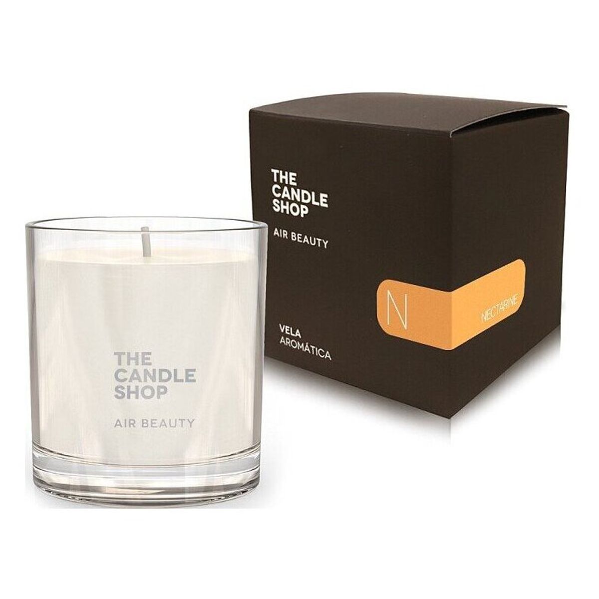 THE CANDLE SHOP AIR BEAUTY - Vela Glossy - Cera Vegetal - Nectarine