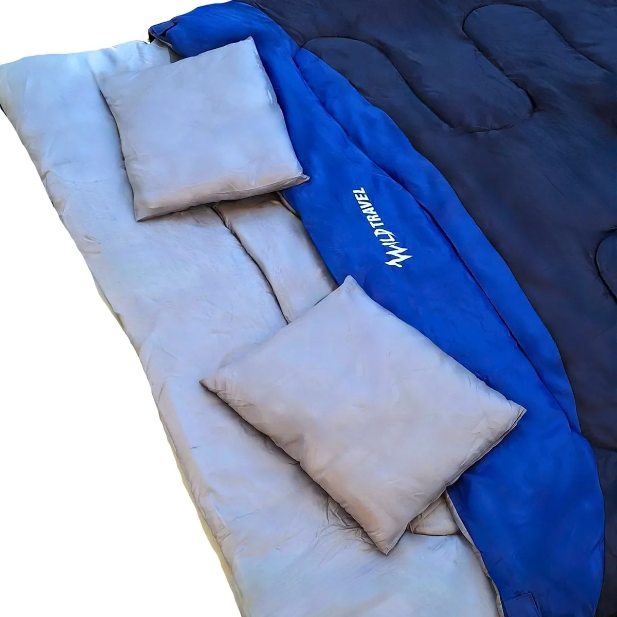 WILD TRAVEL - Saco De Dormir Dos Plazas Doble Wild Travel -5° 15° 3600g