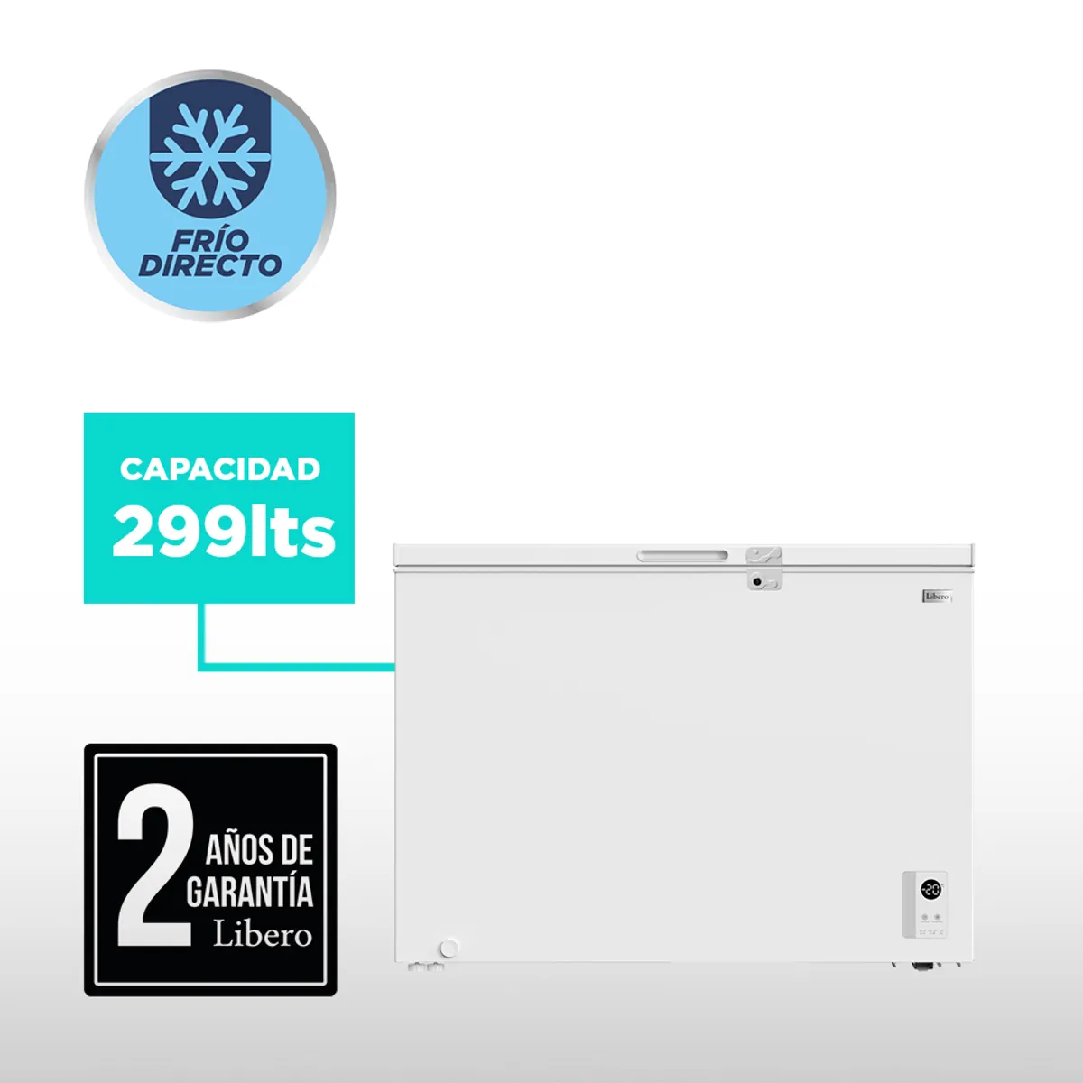 LIBERO - FREEZER HORIZONTAL CONTROL DIGITAL 299 LTS LFH-301EC