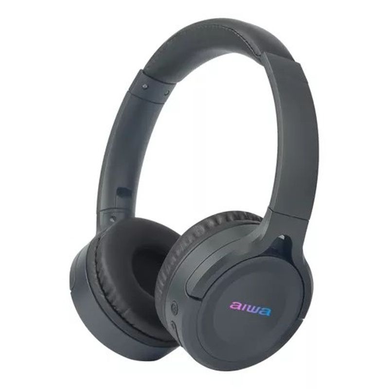 AIWA - Audifono Inalambrico On-ear Aiwa Bluetooth Gris Aw-k17