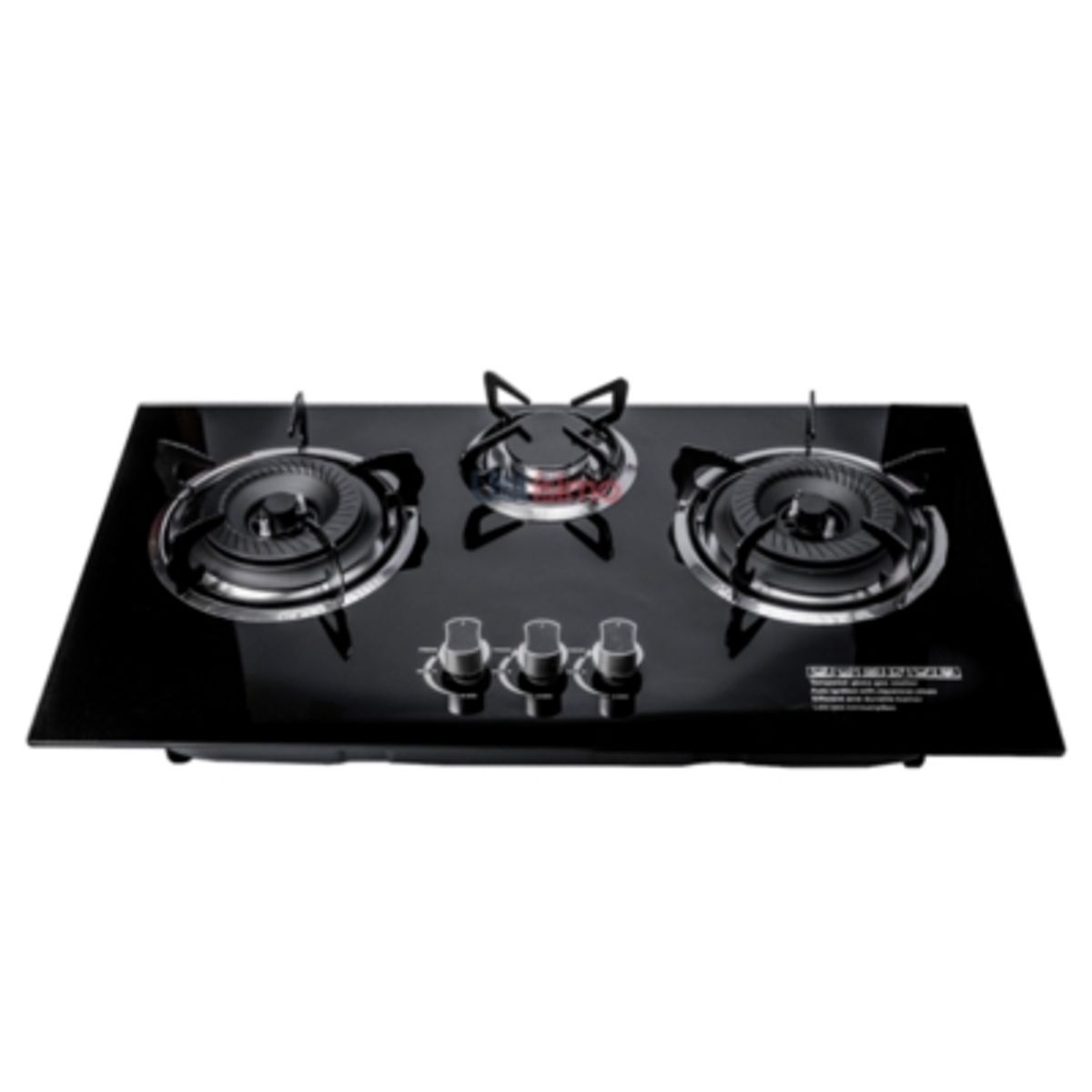 LINE - Cocina Encimera a Gas Placa Vidrio Templado LINE 3 Platos