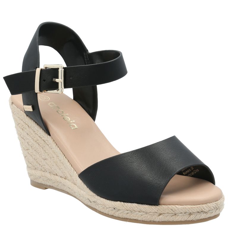 Sandalia Mujer Blu Negro