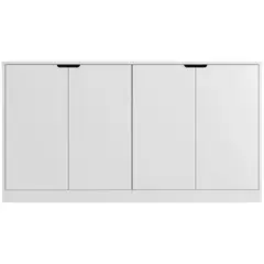 BE DESIGN - BUFFET 4 PUERTAS COMPAQ BLANCA - - BAR00011