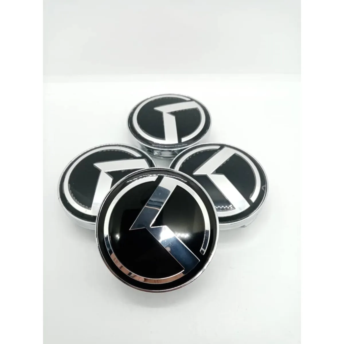 GENERICO - Set X4 Tapa centro de Llantas de autos 60mm kia logo k