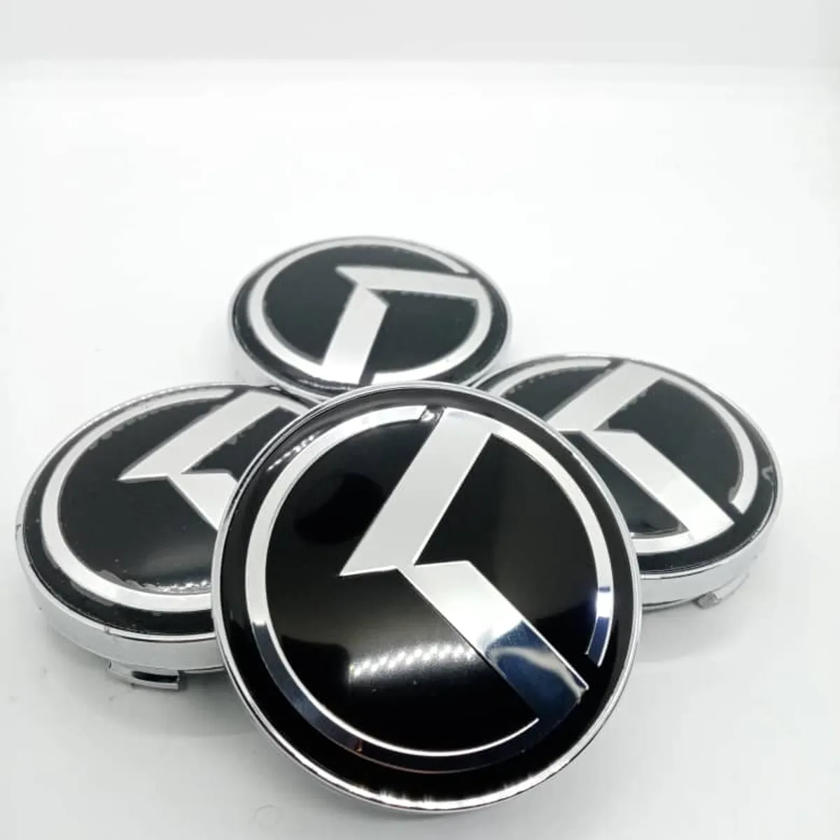 GENERICO - Set X4 Tapa centro de Llantas de autos 60mm kia logo k