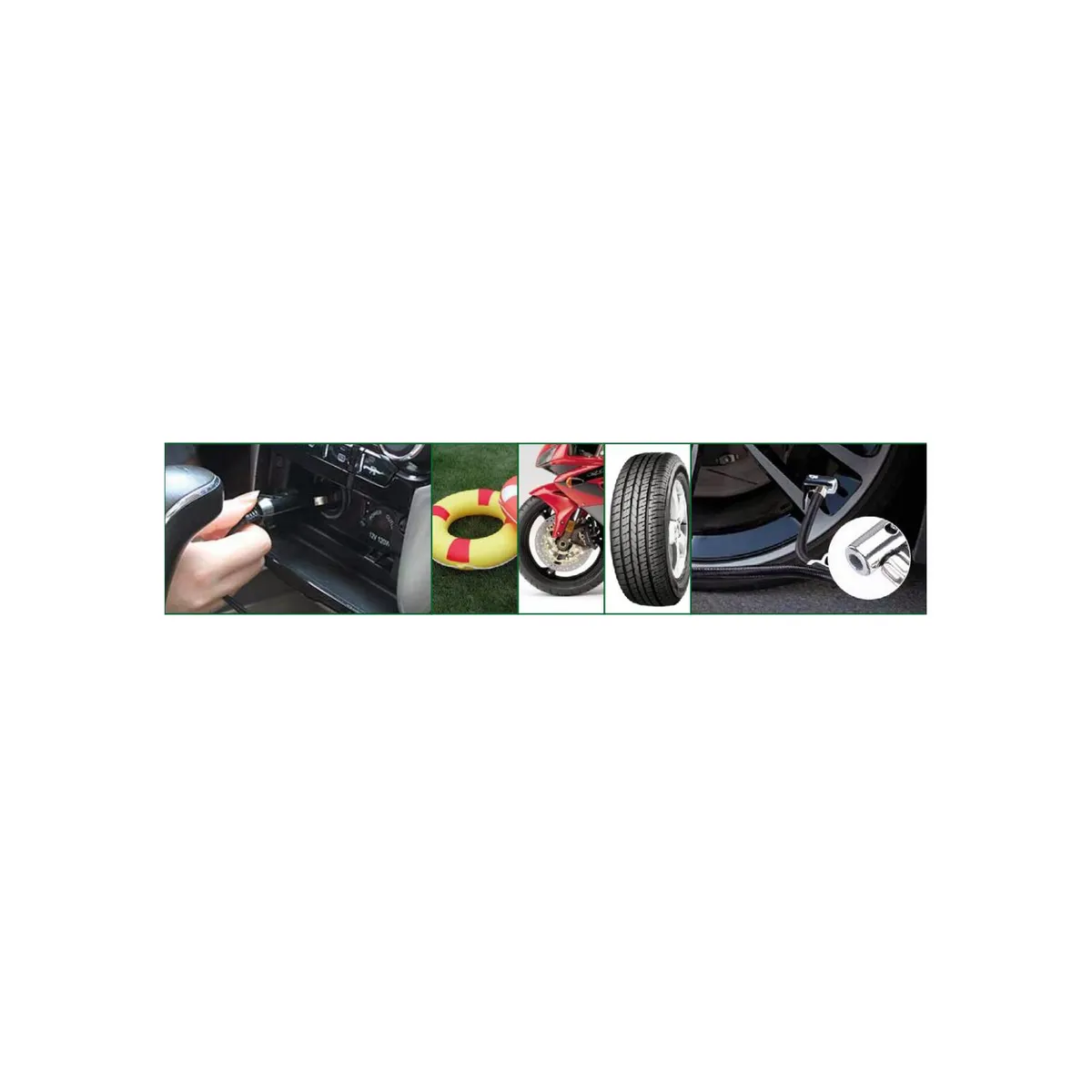 TECNOLAB - Compresor De Aire Portátil 150psi De 120w Para Autos - SC