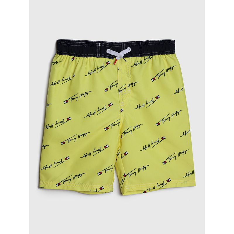 TOMMY HILFIGER - Raje De Baño Logo Signature Amarillo Tommy Hilfiger Niño
