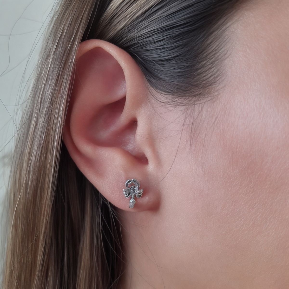 COGGIOLA - Aros Mini Escorpión Plata Fina  925