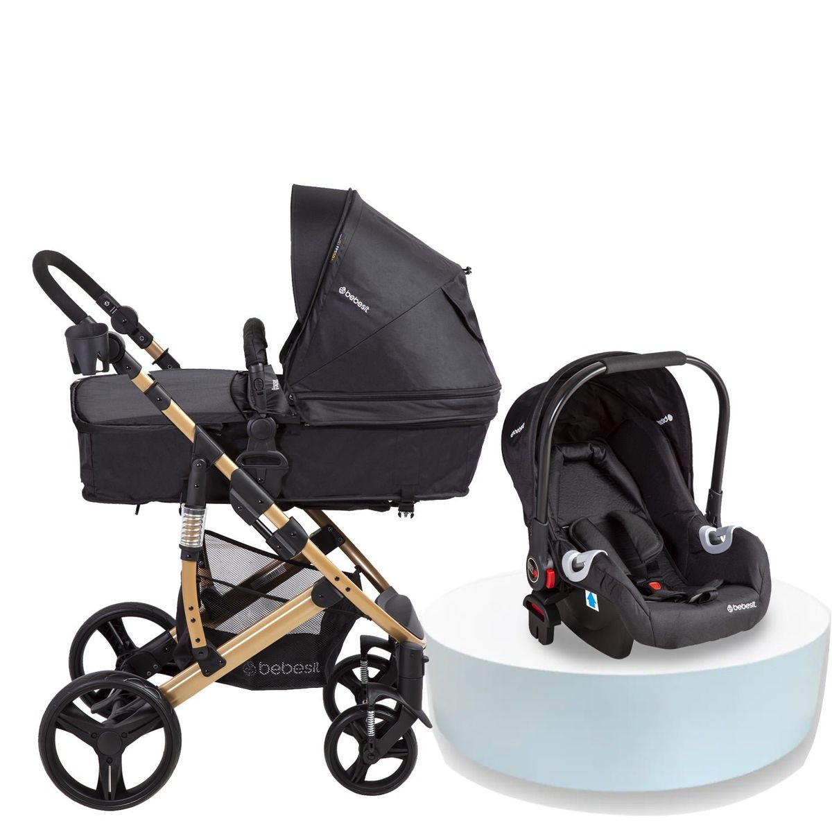 BEBESIT - Coche Travel System Quest Negro Bebesit
