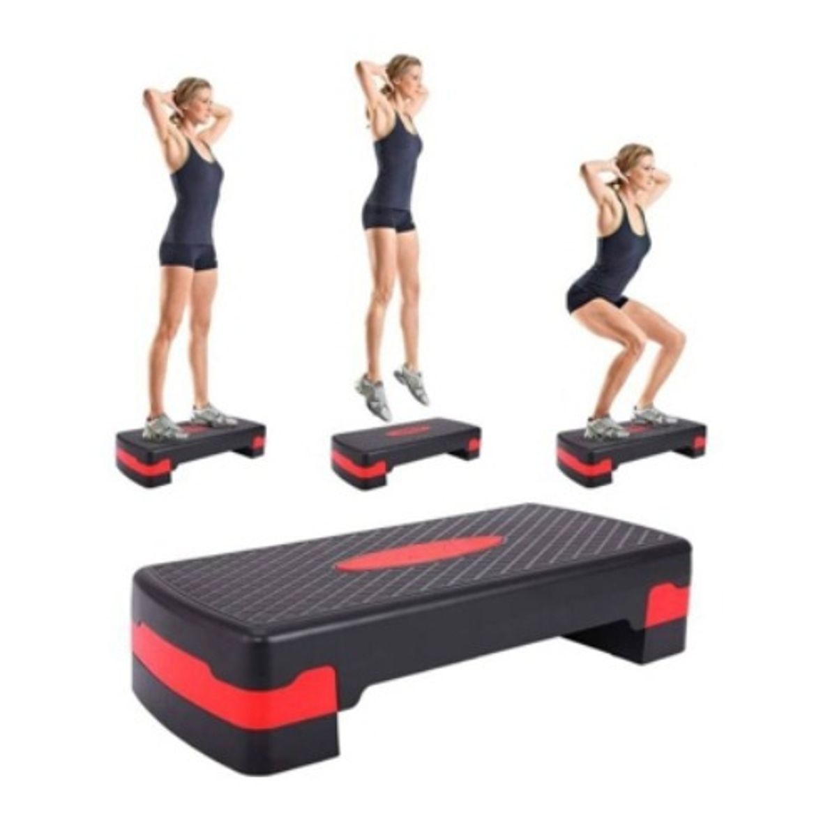 U BUY - Step Aeróbico Ajustable 2 Niveles Antideslizante Overfit