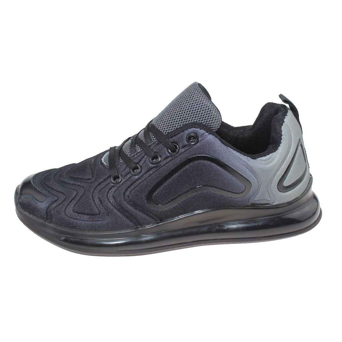 VIA FRANCA - Zapatilla Casual Para Mujer Color Negro/Gris