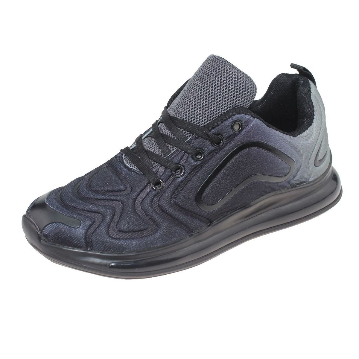 VIA FRANCA - Zapatilla Casual Para Mujer Color Negro/Gris