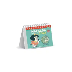 GRANICA - MAFALDA 2024 CALENDARIO ESCRITORIO TURQUESA