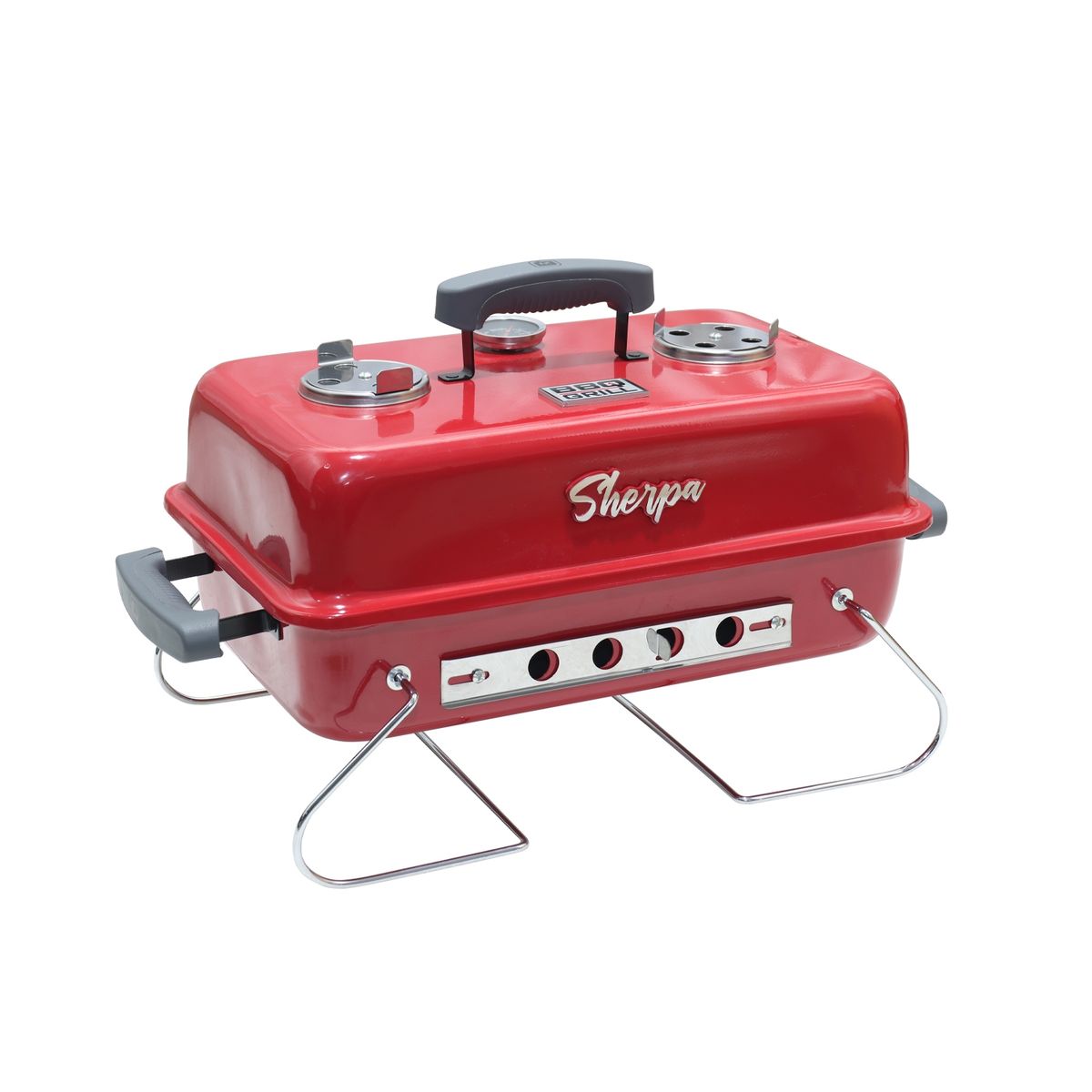 BBQ GRILL - Parrilla BBQ Grill Portátil Carbón Sherpa Roja