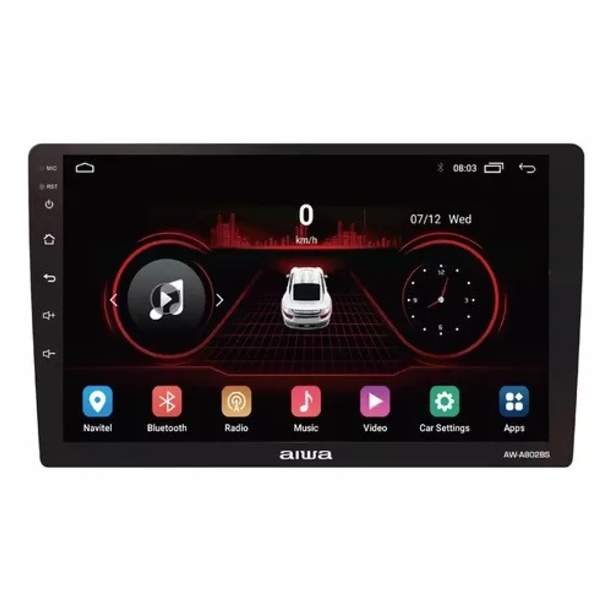 AIWA - Radio Auto 2 Din Android Touch Hd De 9'' Aiwa Aw-a802bs