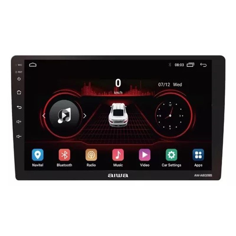 AIWA - Radio Auto 2 Din Android Touch Hd De 9'' Aiwa Aw-a802bs