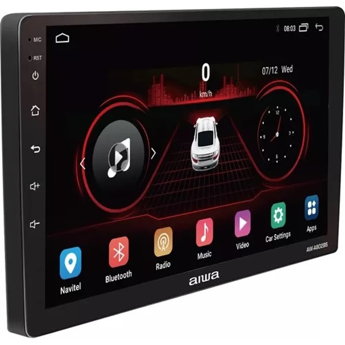AIWA - Radio Auto 2 Din Android Touch Hd De 9'' Aiwa Aw-a802bs