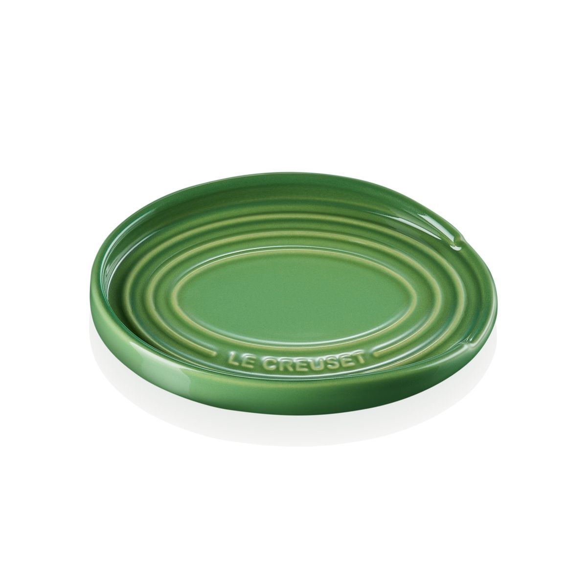LE CREUSET - Reposa Cuchara Ovalado Verde Bamboo