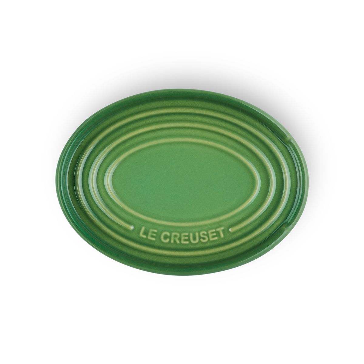 LE CREUSET - Reposa Cuchara Ovalado Verde Bamboo