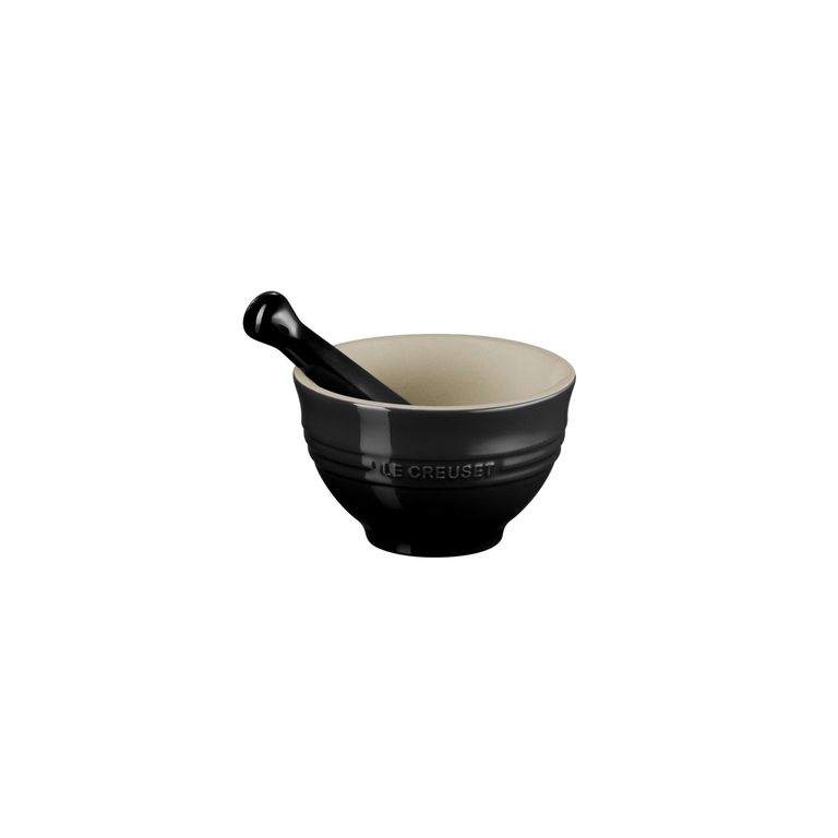 Mortero y Pistilo 300ml Negro Onyx V.2 Ceramica