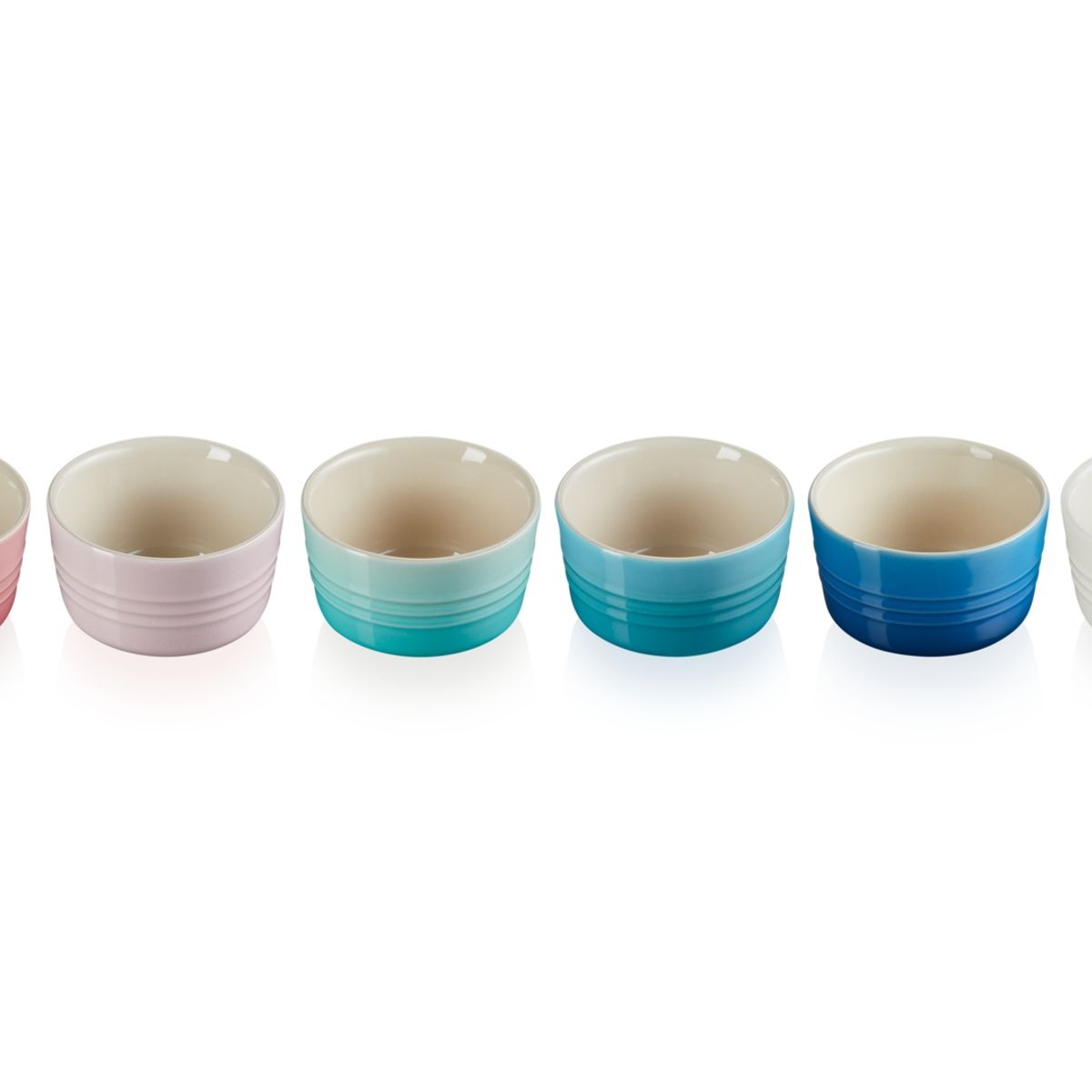 LE CREUSET - SET 6 MINI RAME 100ML RAINBOW (Con Blanco y Rosa)