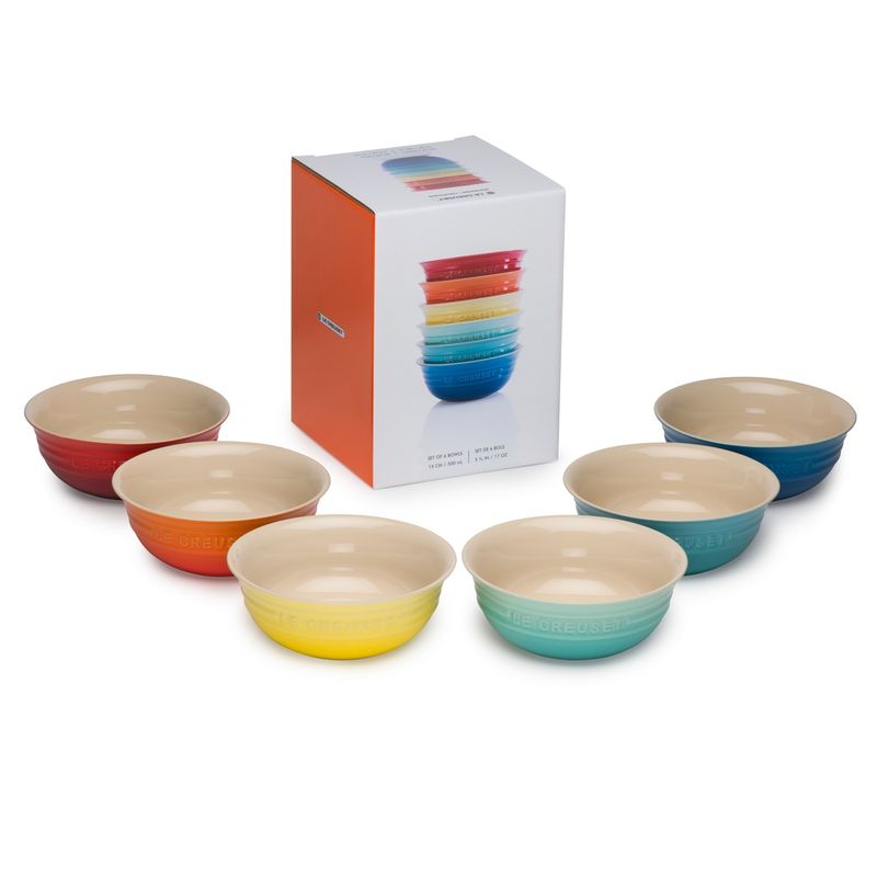 LE CREUSET - SET 6 BOLS 15CM RAINBOW