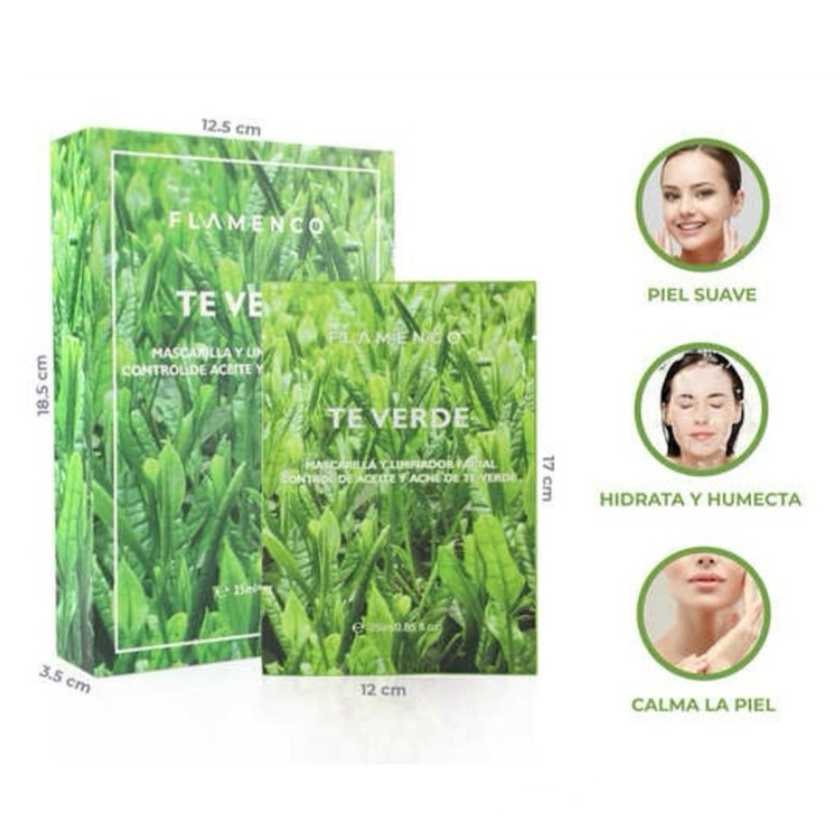 FLAMENCO - Mascarilla Facial De Te Verde.