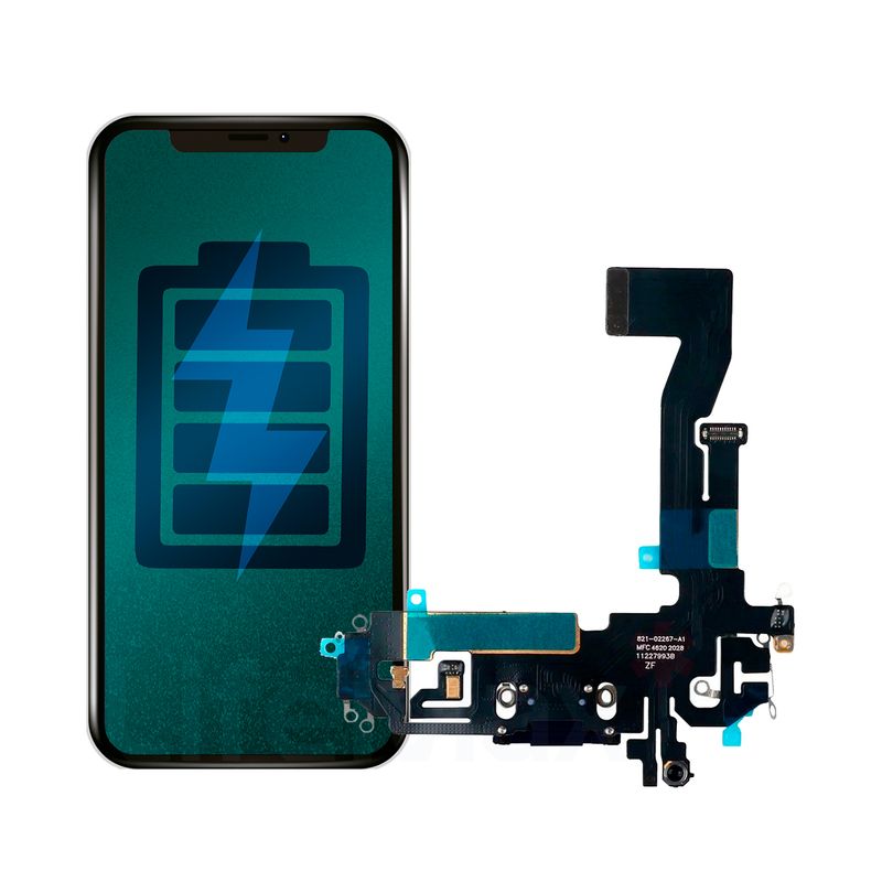 GENERICO - Flex de Carga Compatible con IPhone 12 Conector Lightning