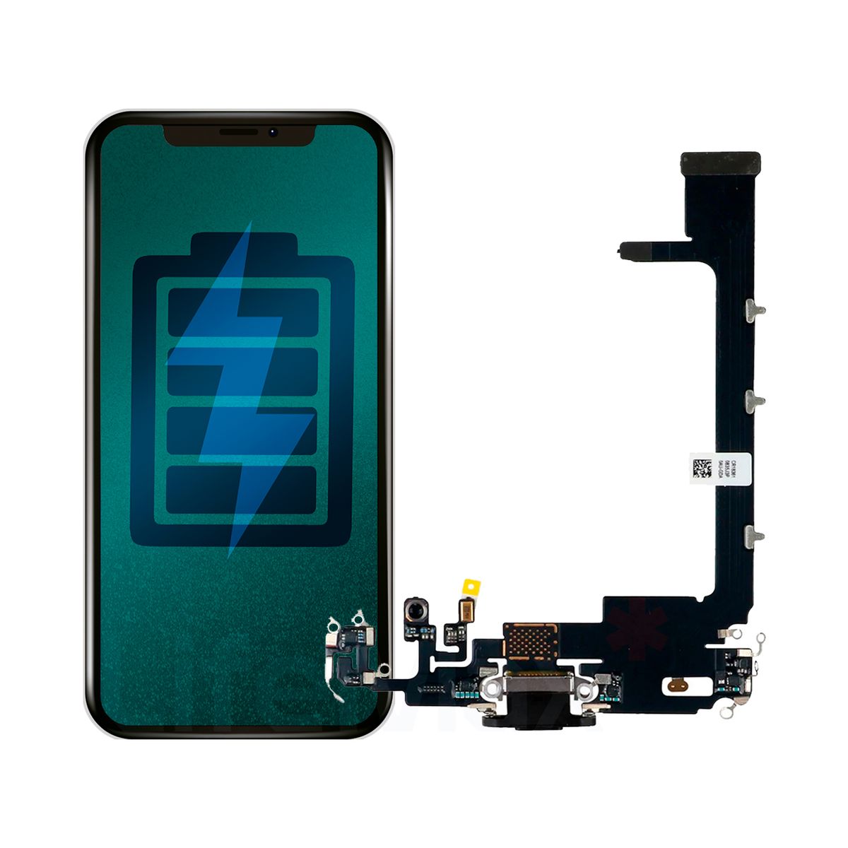 GENERICO - Flex de Carga Compatible con IPhone 11 Pro Max Lightning