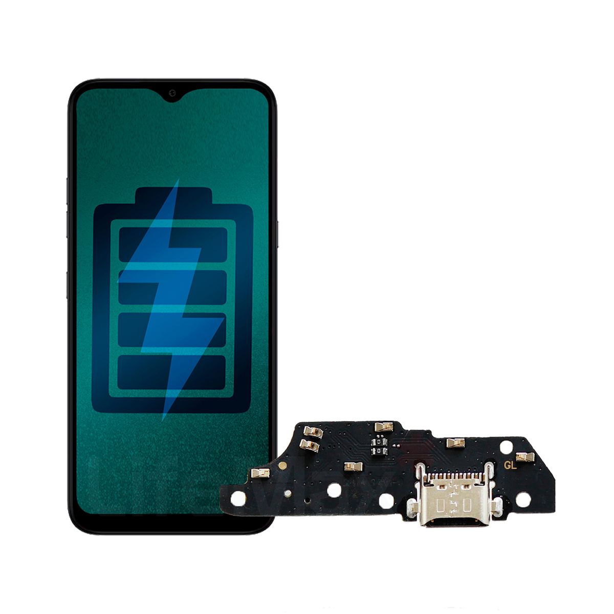 GENERICO - Flex de Carga para Motorola Moto E20 Conector Tipo C